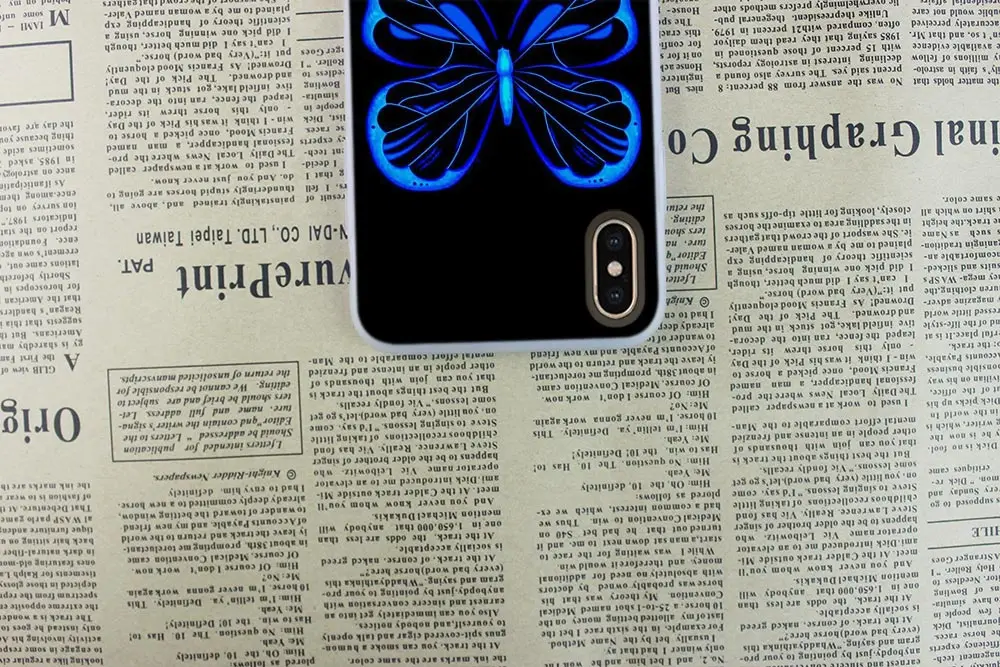 Мягкий чехол для телефона с танцующей бабочкой для iPhone 11 Pro 4 5 5S SE 6 6s 7 8 Plus x XR XS Max Telefoonhoesjes Etui Funda чехол s