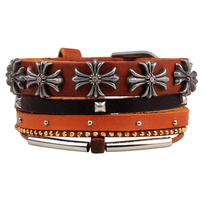 ZIRIS браслеты из красной веревки метод ткачества сплав серии крест dogan diy мужской