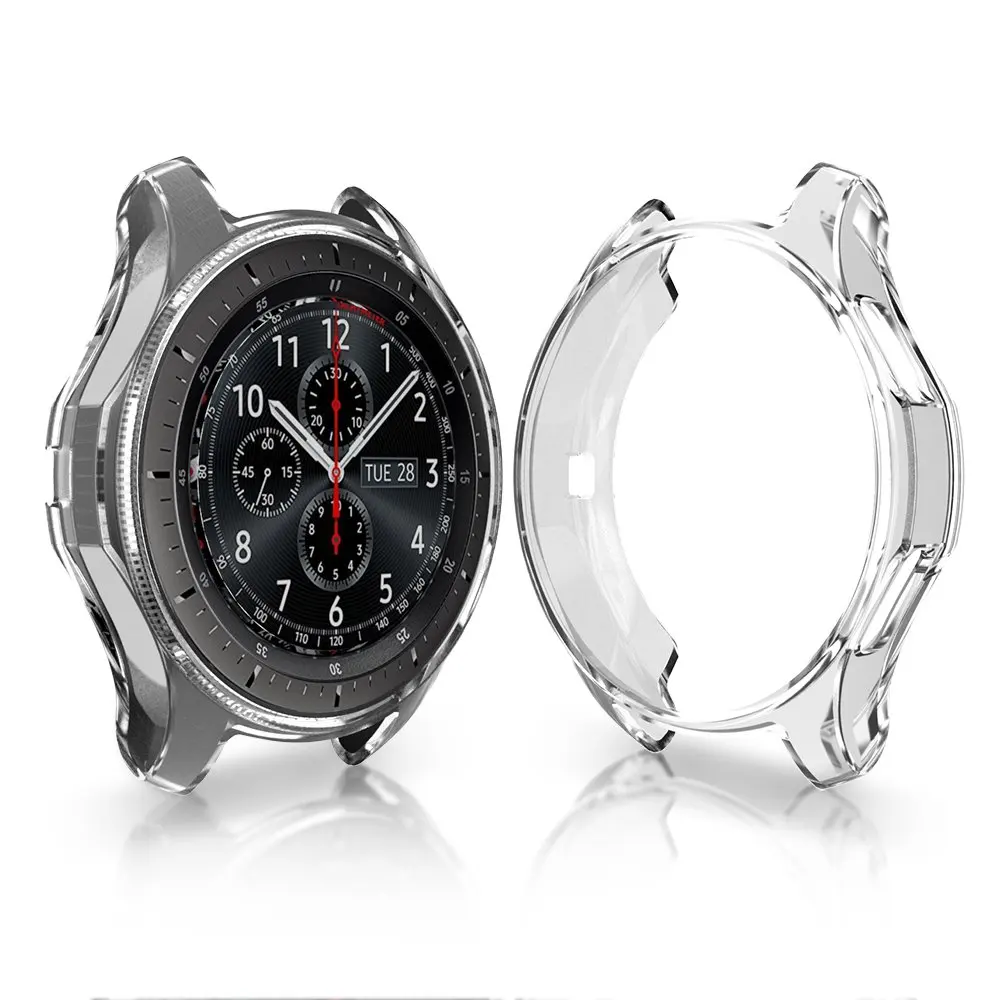 Мягкий ТПУ защитный чехол для samsung Galaxy Watch 42 мм 46 мм Смарт-часы защитный чехол для samsung gear S3 Frontier