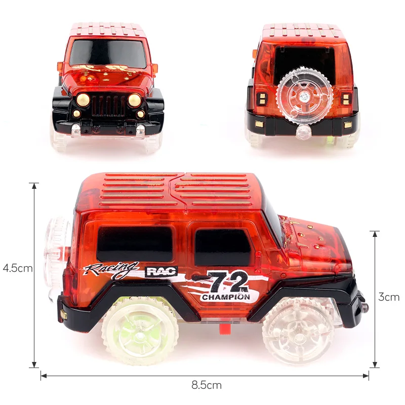Горки Diecasts игрушка с 5 мигалками Волшебные электроники светодио дный автомобиль