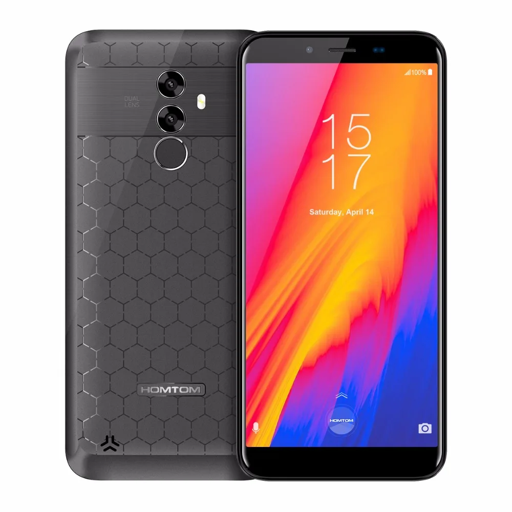 HOMTOM S99 5 дюймов HD 18:9 полный экран 6200 мАч 4 Гб ОЗУ 64 ПЗУ смартфон MTK6750 четыре ядра 4G LTE