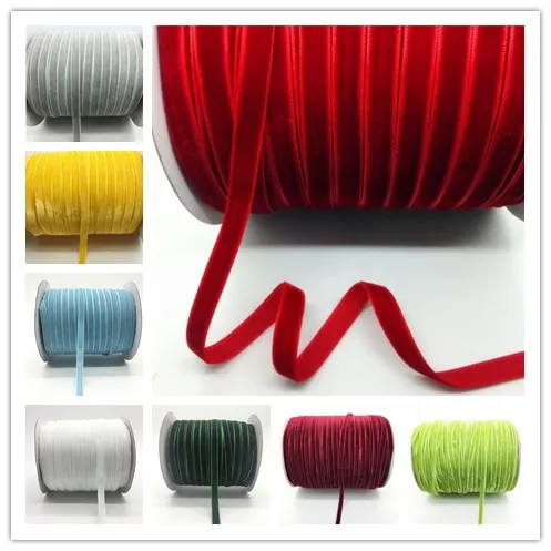 Бархатная лента для волос 5 ярдов/10 ярдов 3/8 дюйма 10 мм|velvet ribbon|ribbon ribbonribbon velvet |