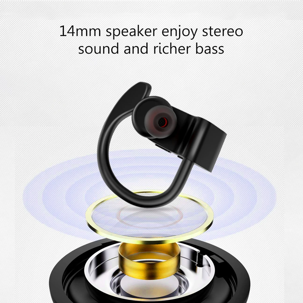 LXT E9 Bluetooth V4.2 наушники TWS беспроводные стерео с крючком спортивные для телефона