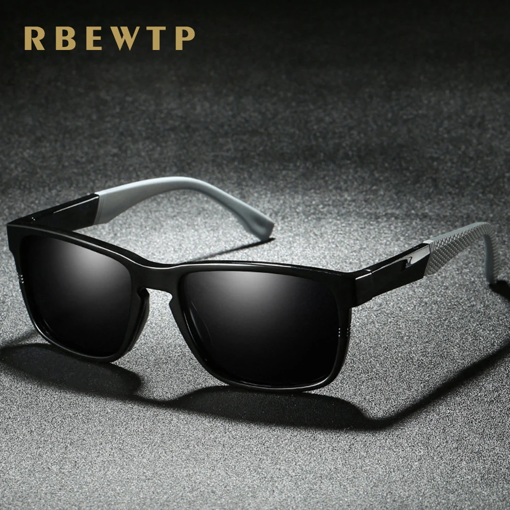 RBEWTP Новые квадратные мужские солнцезащитные очки с поляризованным покрытием TR90