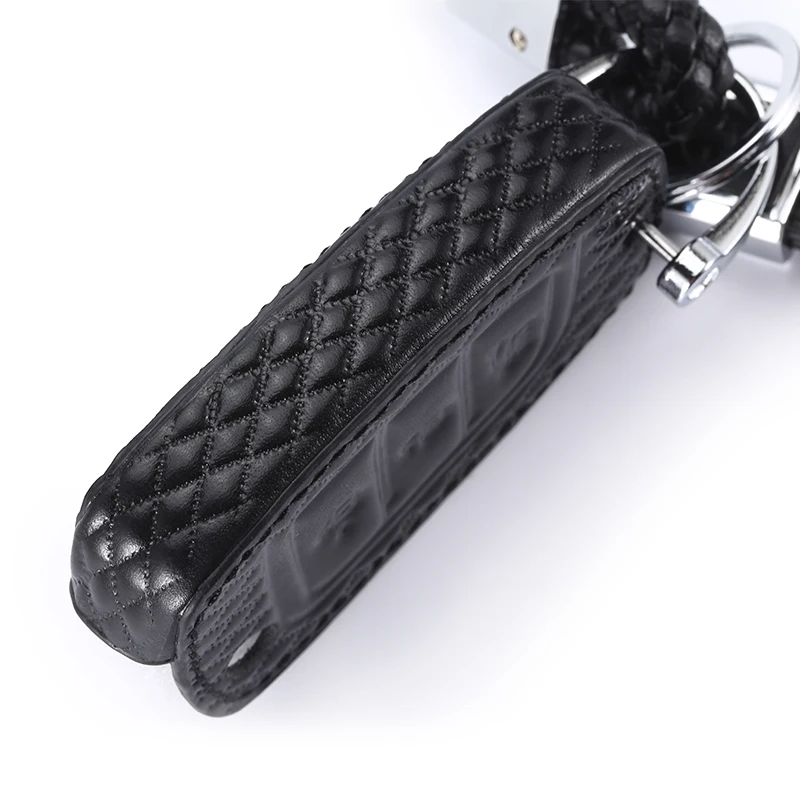 

Genuine Leather Car Key Case Cover Silicone for Hyundai Solaris 2016 2017 2018 Elantra 3 Buttons Folding Remote Key Shell
