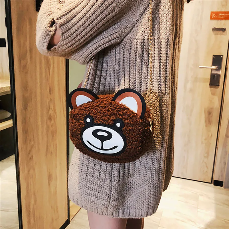 Детские плюшевые backpackмультфильм плюшевый медведь дикий широкополосный sac dos enfant