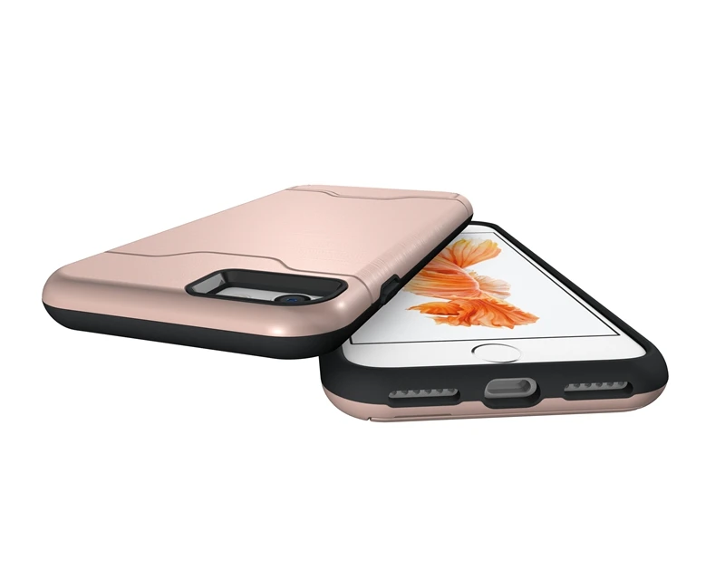 Чехол для телефона для iPhone 7 8, 6, 6 S, Plus, чехол противоударный матовый мягкий чехол-накладка с подставкой с держатель для карт чехол-броня Капа