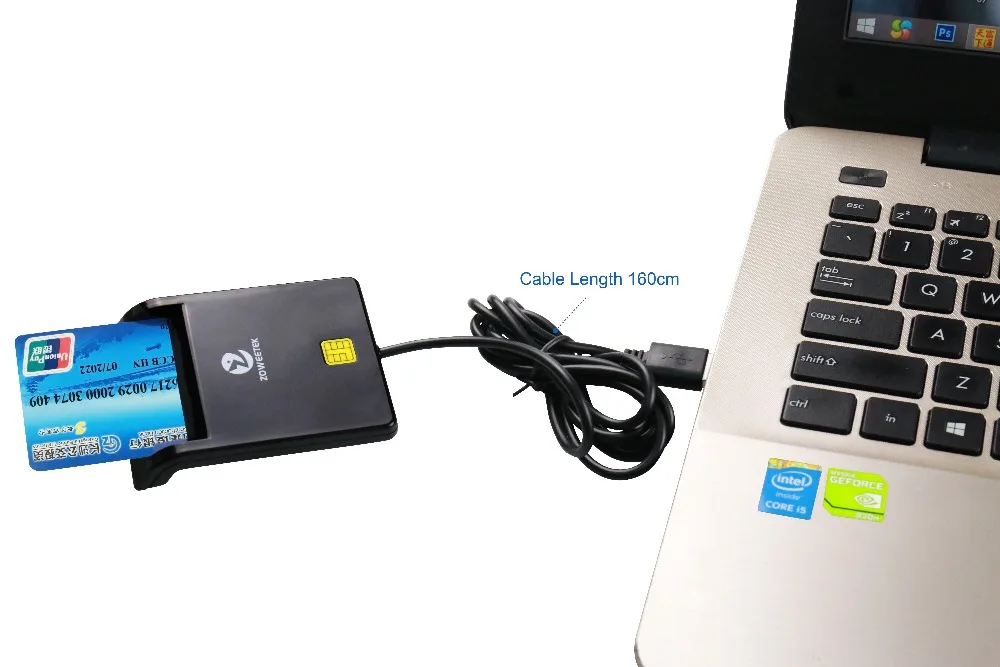 Подлинный Zoweetek 12026-1 продукт для USB EMV смарт-карт ридер для ISO 7816 EMV чип-ридер