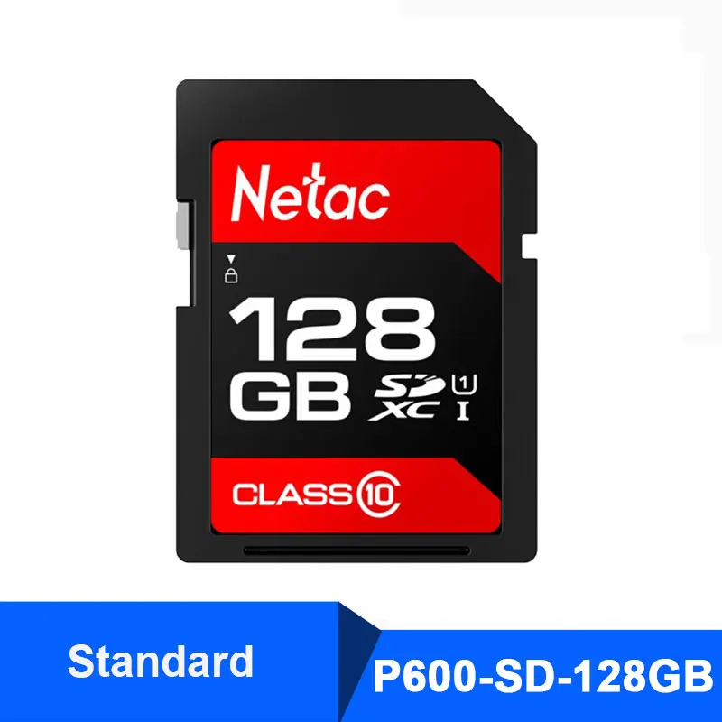 P600-SD-128GB Netac камера sd-карта 16 ГБ 32 ГБ 64 ГБ 128 ГБ 256 ГБ Micro SDHC/SDXC карта памяти плюс OTG кардридер флэш-карты для Canon Nikon - Емкость: P600-SD-128GB