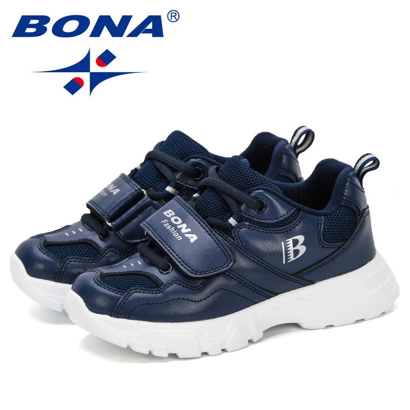 

BONA 2019 Trainer Children Running Shoes Kids Sneaker Boys Casual Shoes Girls Footwear Sport Breathable Outdoor Fashion Shoes