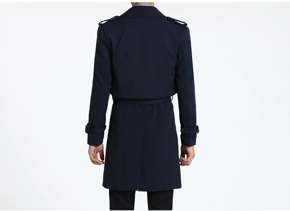 S-6XL 2 шт./компл. Для мужчин Тренч(длинное платье-майка для девочек; комплект для новорожденных+ пальто) Повседневное одноцветное двубортное Slim Fit Пальто Для мужчин штормовка для 18447-5