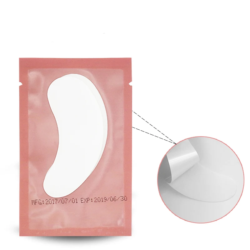 Navina 50pairs Pink Eyelashes White Pearl Film Eyepatches Extension Eye lashes Mask Patches Under Eyepatch for Eyelash | Красота и