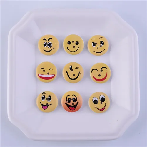 face 50 шт. деревянные пуговицы с животными для скрапбукинга, поделки своими руками, Детские ручные Обучающие аксессуары для шитья одежды, украшения - Цвет: face
