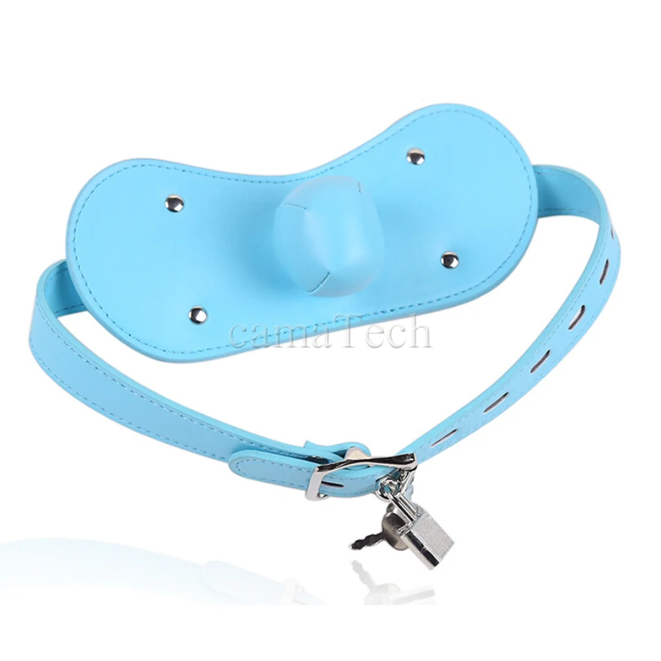 Кожаный ошейник для рабства camaTech мягкая губка раб тренажер оральных шариков