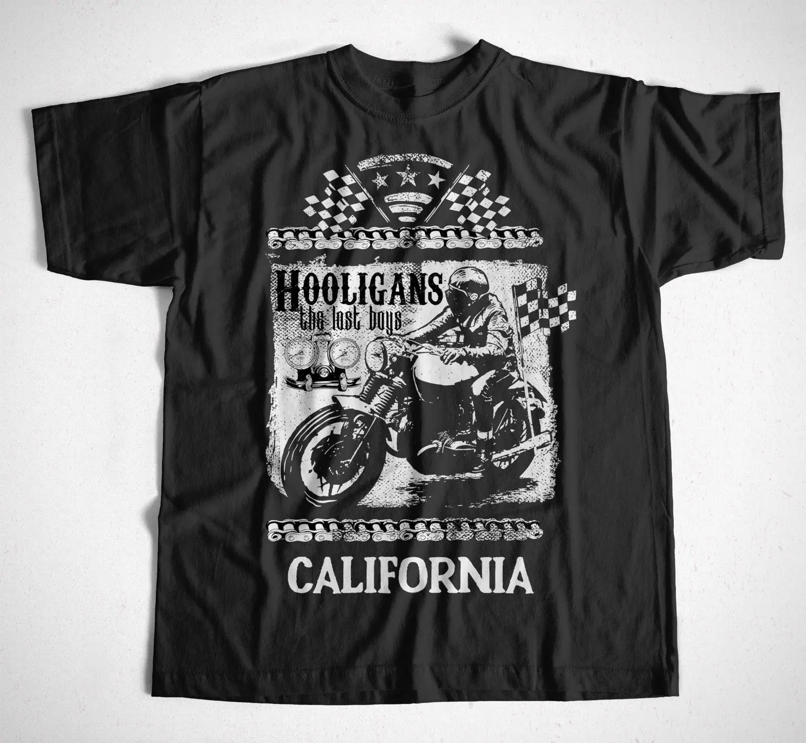 Футболка рокер 19 S-3XL Cali Rider Route 66 Байкер на заказ Чоппер моторрад ко лето с