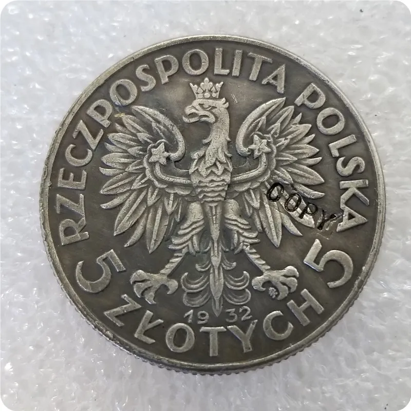 Пыльца Польша 5 ZLOTE 1932. Копия монет|Безвалютные монеты| |