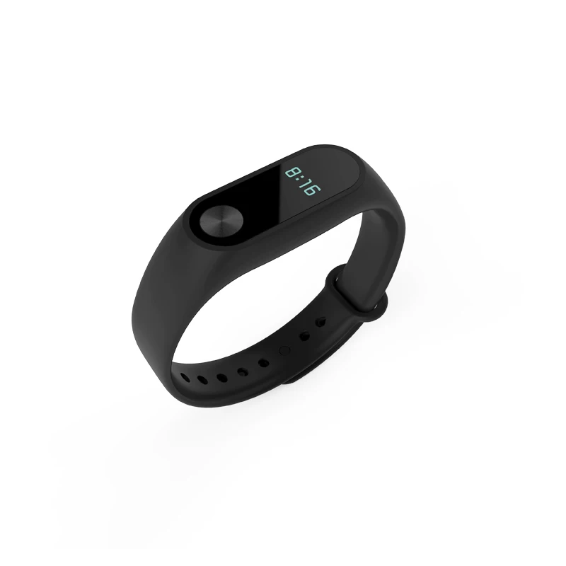 black EIMO силиконовый браслет на запястье для Xiaomi mi band 2 Ремешок Браслет mi band 2 спортивные наручные часы аксессуары для смарт-браслета - Цвет ремешка: black