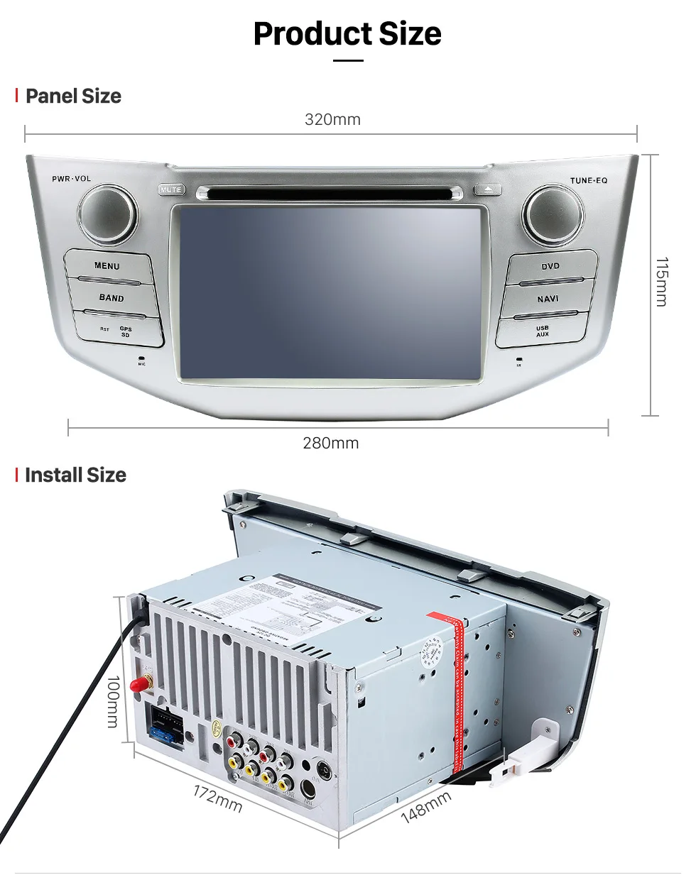 Harfey 2Din Android 8,0 " Автомагнитола для Lexus RX 400h RX 330 RX 350 RX 300 Toyota Harrier gps мультимедийный плеер головное устройство