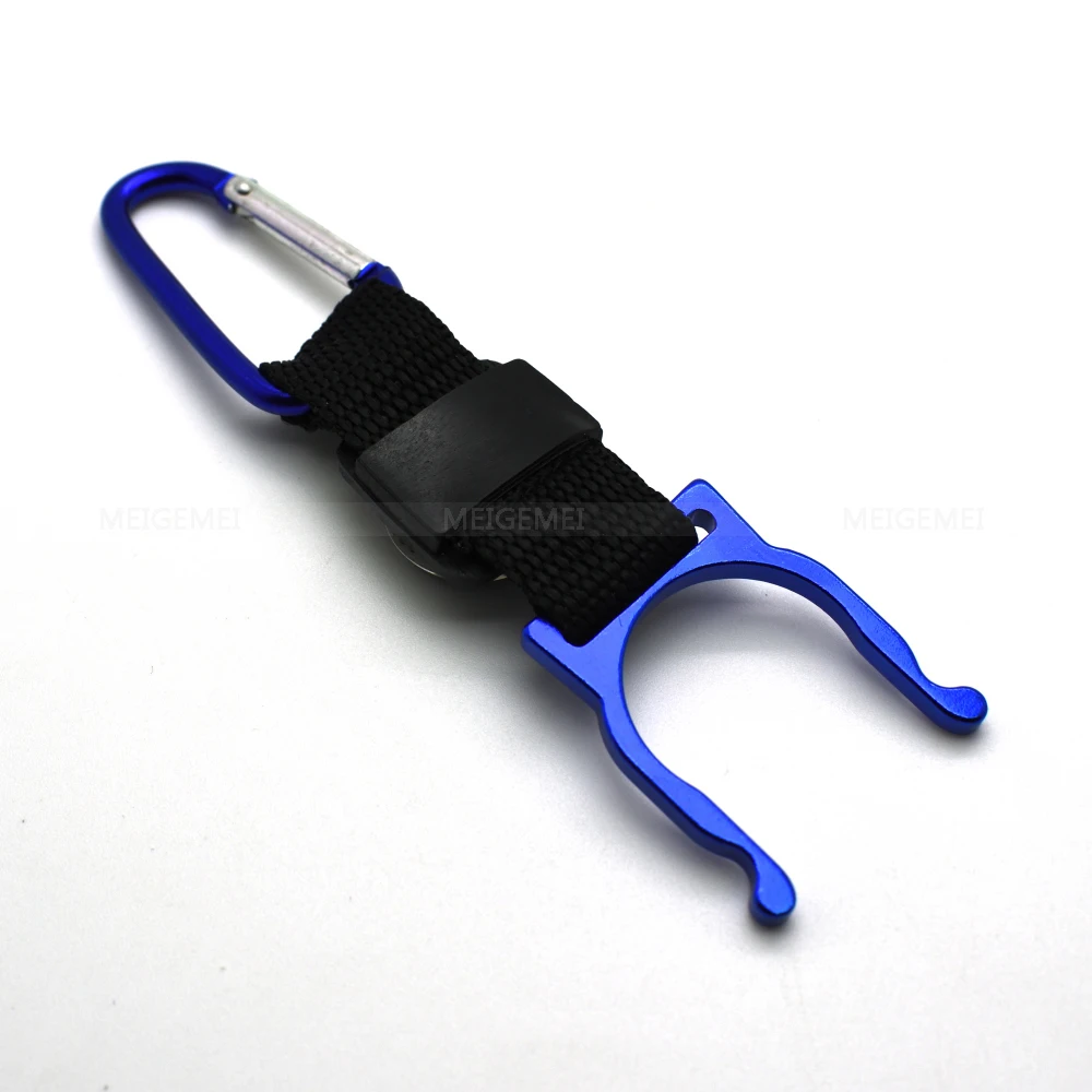 

Outdoor Water Bottle Hook Clip Holder Buckle With Compass Camping Carabiners Water Buckle Holder
