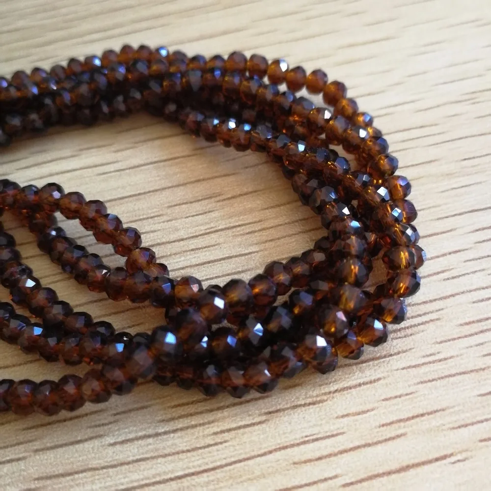 4 мм 1000 штук темно янтарного хрусталя Круглый свободный бисер сделай сам подходит