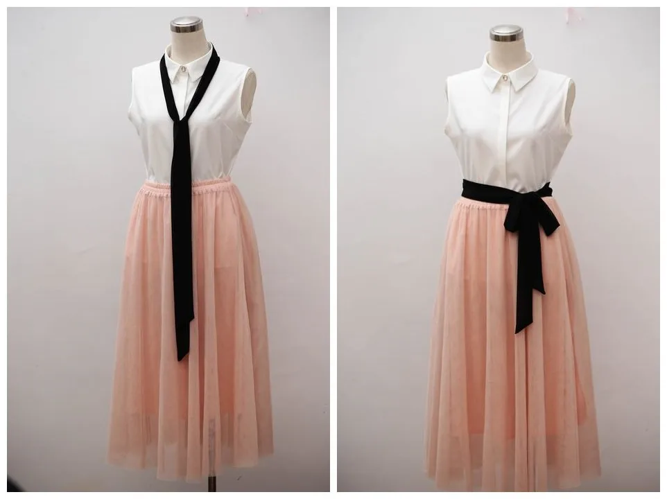 Длинный Повседневный жилет с бантом ожерелье воротник рубашки оптовая продажа