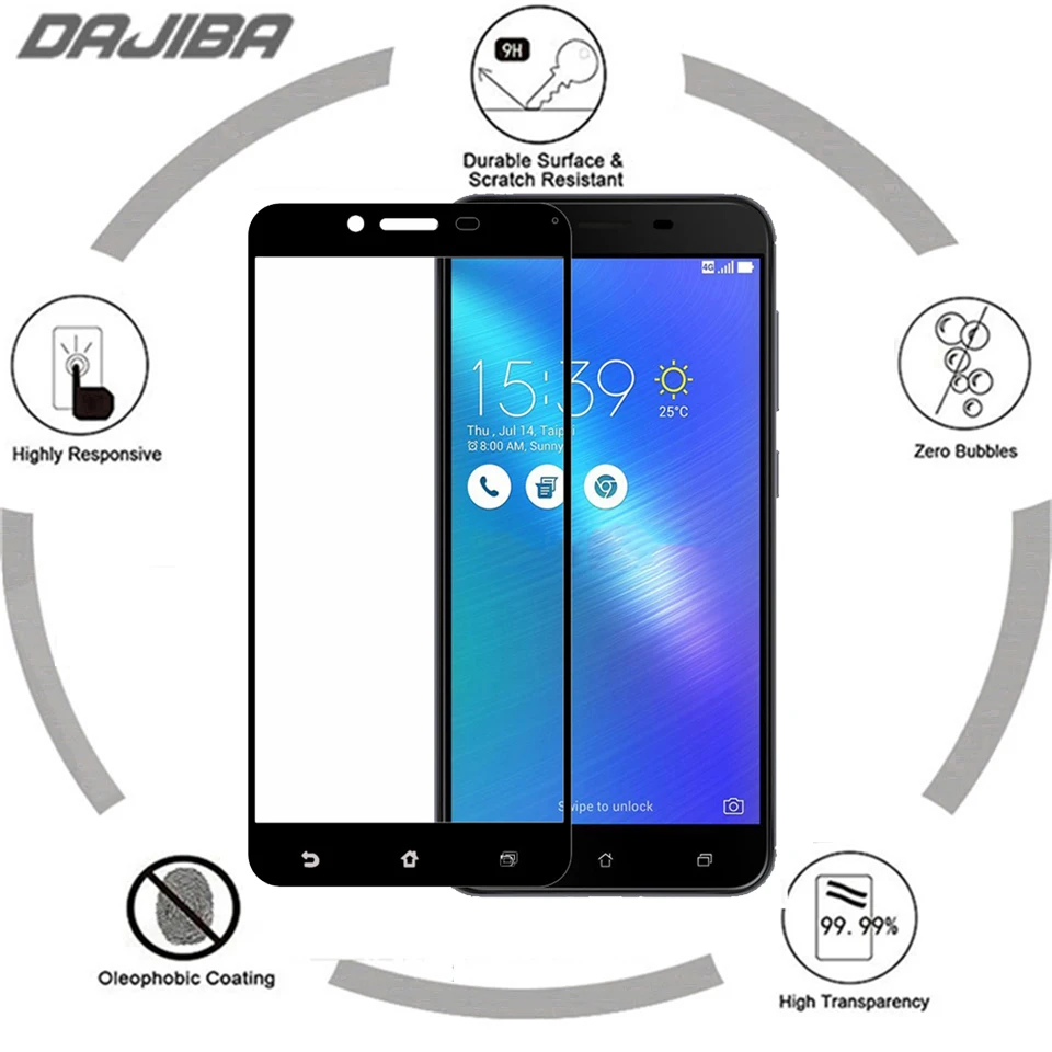 3D 9H полное покрытие закаленное стекло для ASUS Zenfone 3 Max ZC553KL Защитная пленка экрана