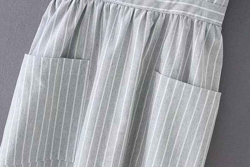 TB48-19115 European and American fashion striped back dress