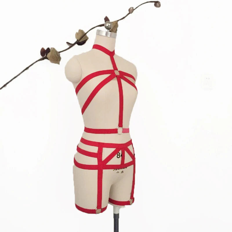 2017 новая мода пастельный Готический эластичный бюст костюм бондаж сексуальный