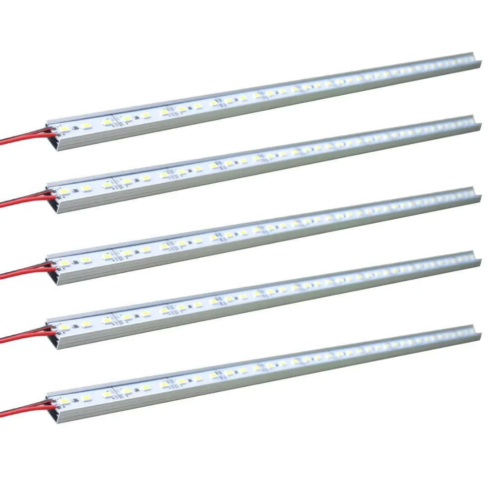 10 шт., длина 1 метр, 5630 5050 72led dc12v LED жесткий бар пропилен-каучука прокладки с U алюминиевый профиль оболочки канала корпус угловые светильники освещение для кухни