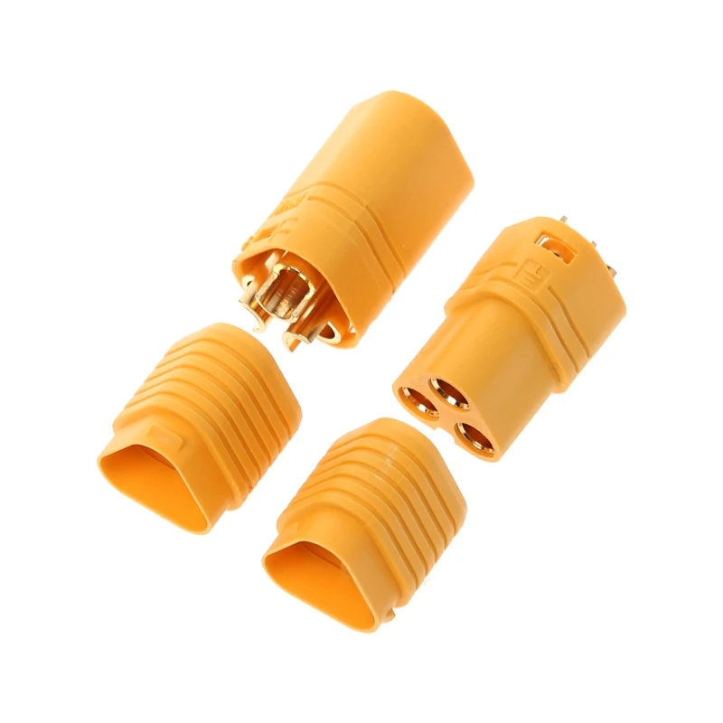 

High Quality 1 Pair MT60 3.5mm 3 Pole Bullet Connector Plug Set For RC ESC to Motor