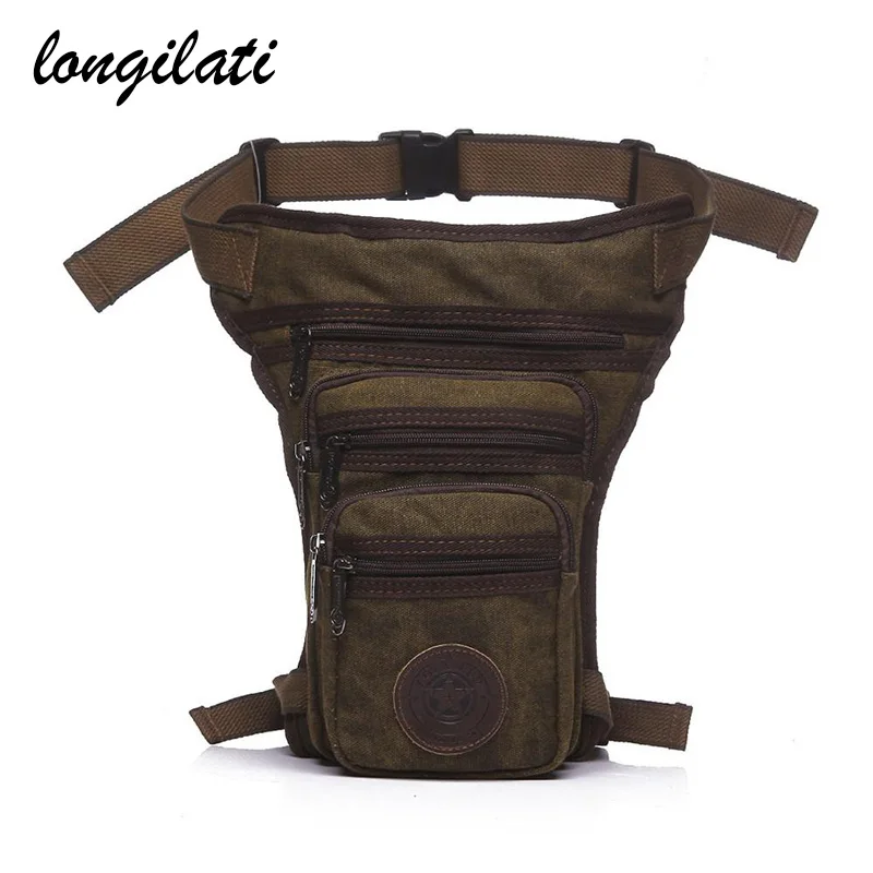 Для мужчин холст падение ног сумка Военная Униформа Мужской Пояс Хип с поясным