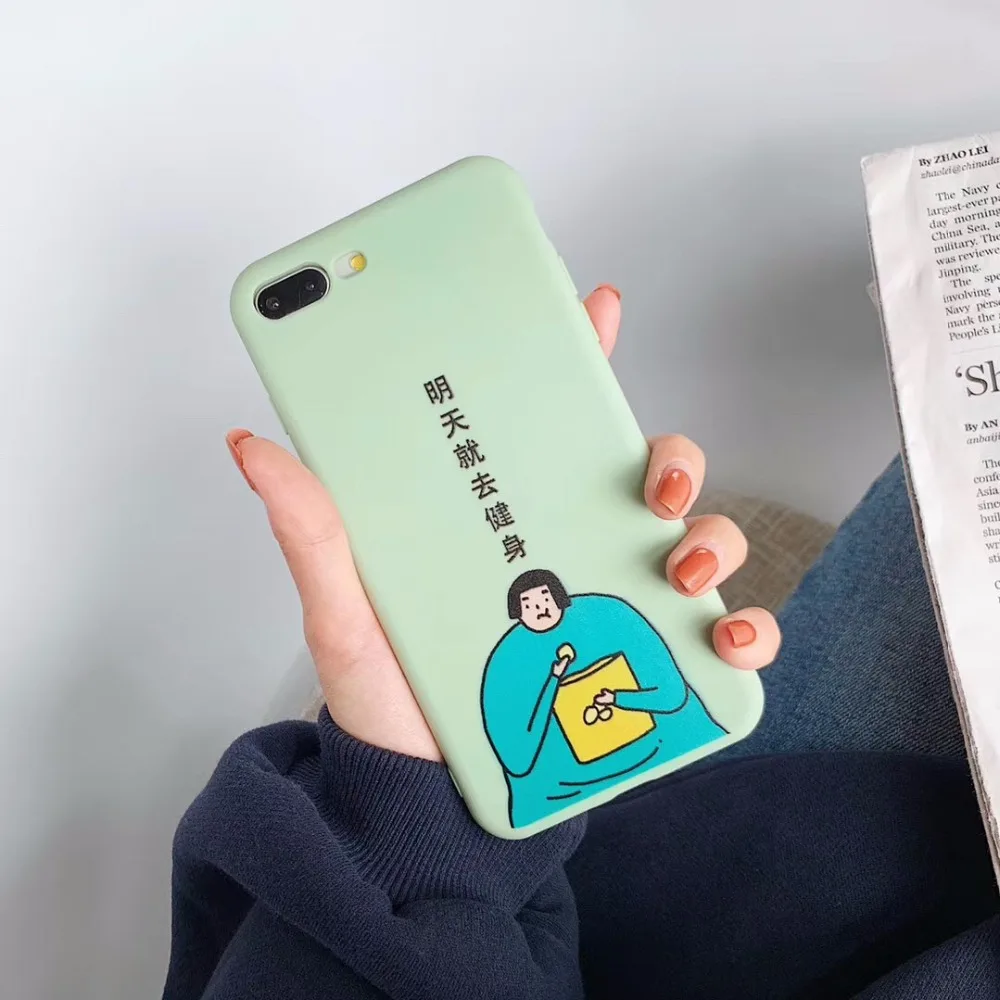 Матовый ТПУ защитный чехол для iphone xr xs x max art line Чехол мобильного телефона 6 7 8 plus