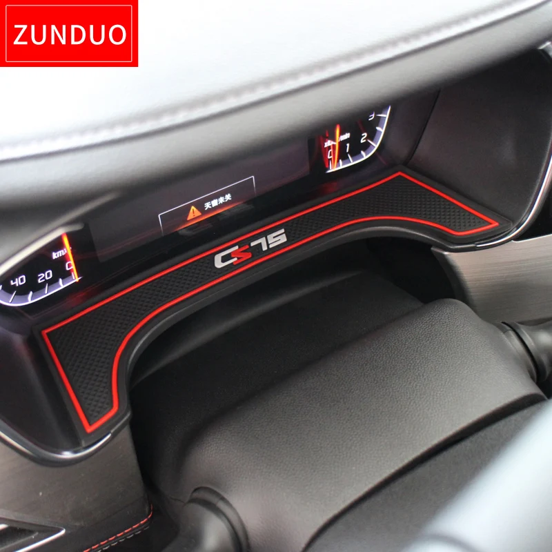 Коврик ZUNDUO со слотом для ворот Changan CS75 2013 2019 коврик с пазами двери Нескользящие