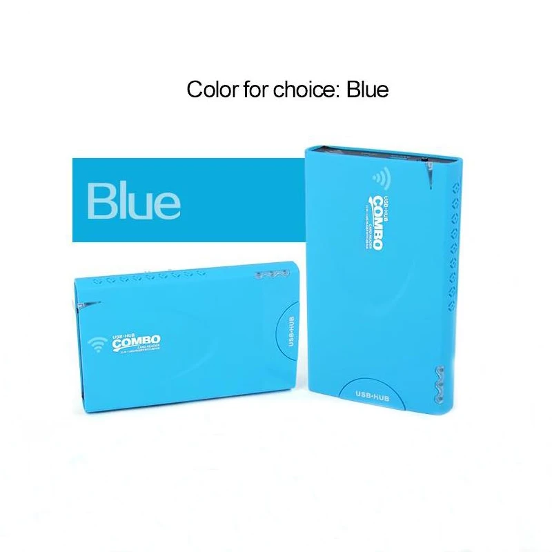 Беспроводной Wi Fi Card Reader 3 Порта USB Hub HD Г Маршрутизатор 1500 мАч Внешняя Батарея Банк