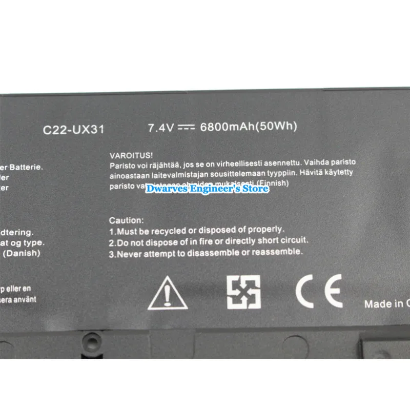 Аккумулятор 7 4 в 6800 мАч для Asus Zenbook UX31 UX31E UX31A|laptop battery|replacement laptop batteriesbattery for asus |