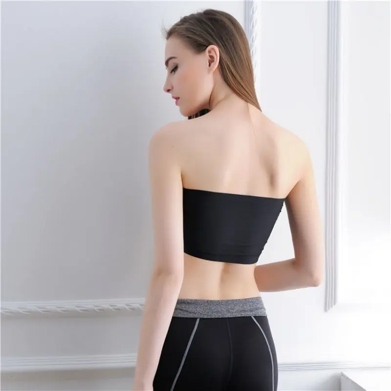 Модный женский удобный укороченный Топ без бретелек бюстгальтер женские Топы