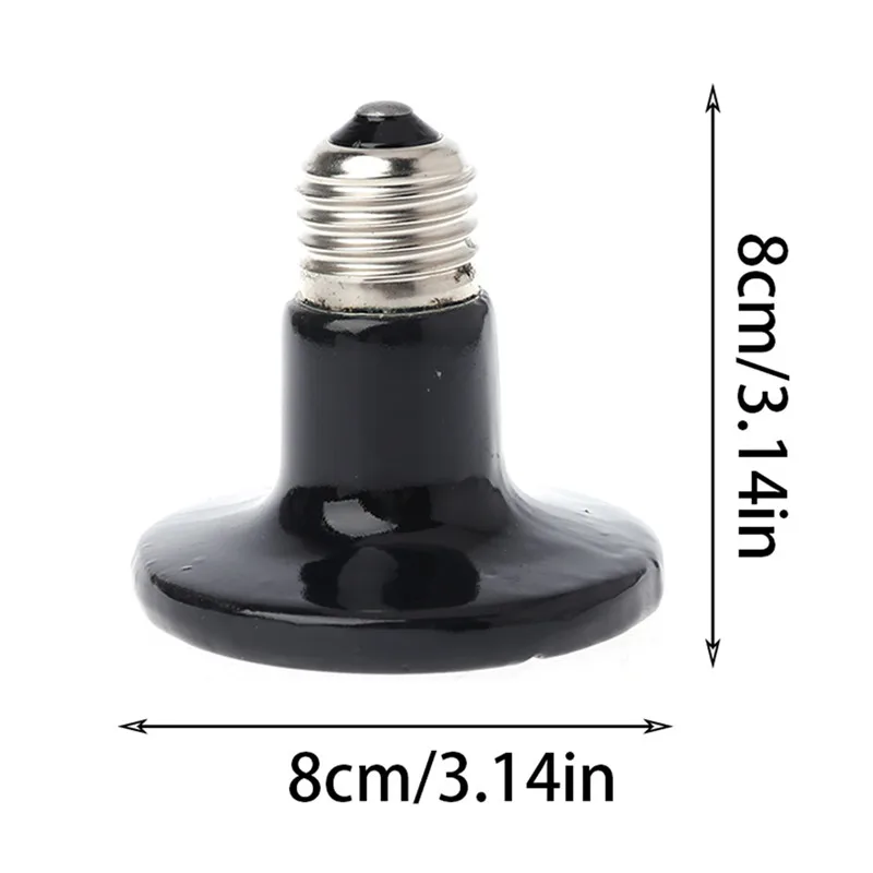 110V 50/75/100/150/200W излучение в дальнем инфракрасном диапазоне Керамика излучатель отопления светильник лампа для домашних животных Брудер для рептилий черный C42