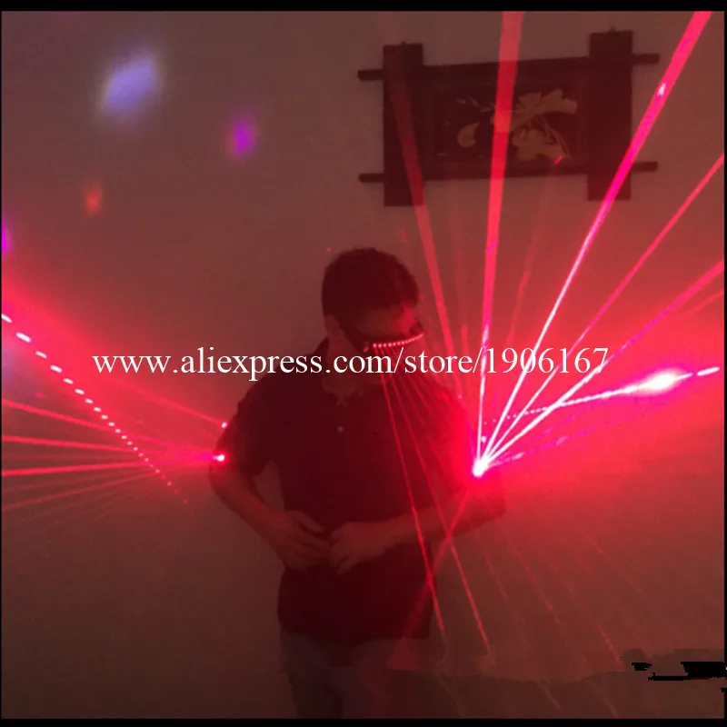 Новый дизайн красный лазерный мужской светящийся танцевальный костюм лазерная