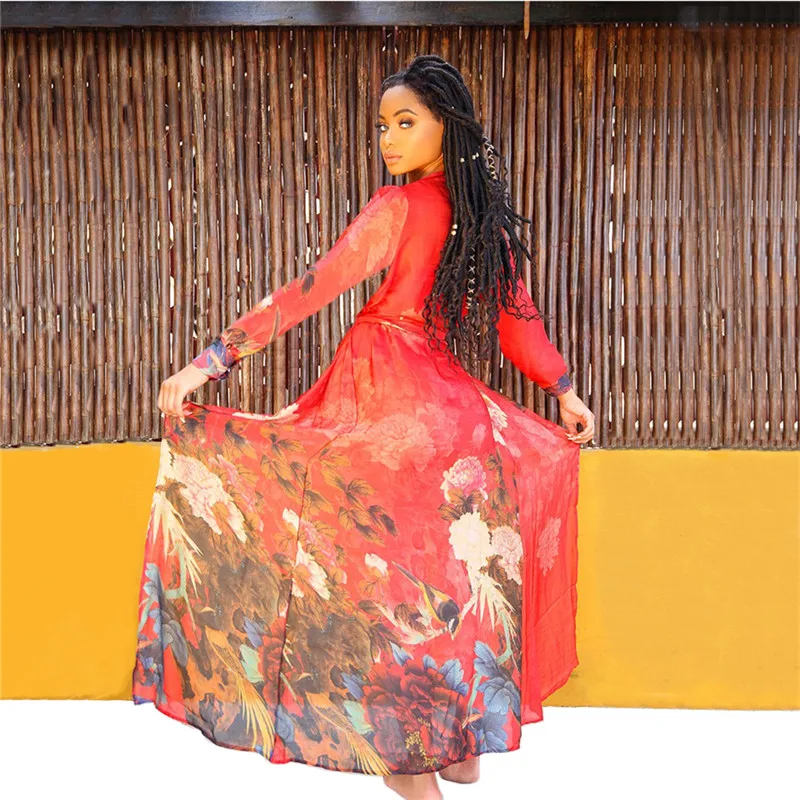 Трендовая Женская одежда шифоновое повседневное бикини накидка платье