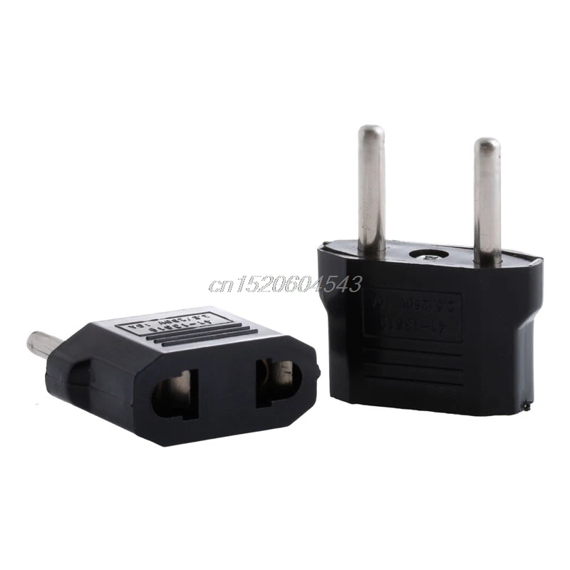 

5Pcs US USA to European Euro EU Travel Charger Adapter Plug Outlet Converter Jan Whosale&DropShip