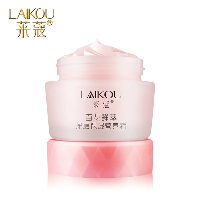 

LAIKOU Flowers Moisturizing Nutrition Day Cream Deep Whitening Skin Care Anti-wrinkle Repair Face 50g
