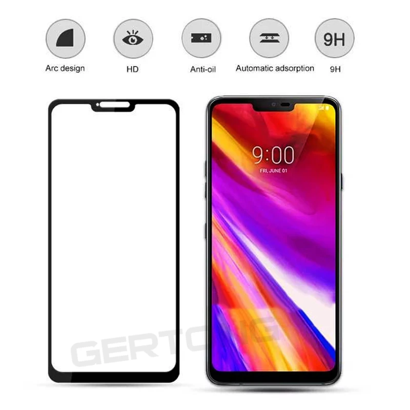 Полноэкранное Защитное стекло для LG V30 Plus V40 V20 V50 K40 G6 G7 G8 закаленное