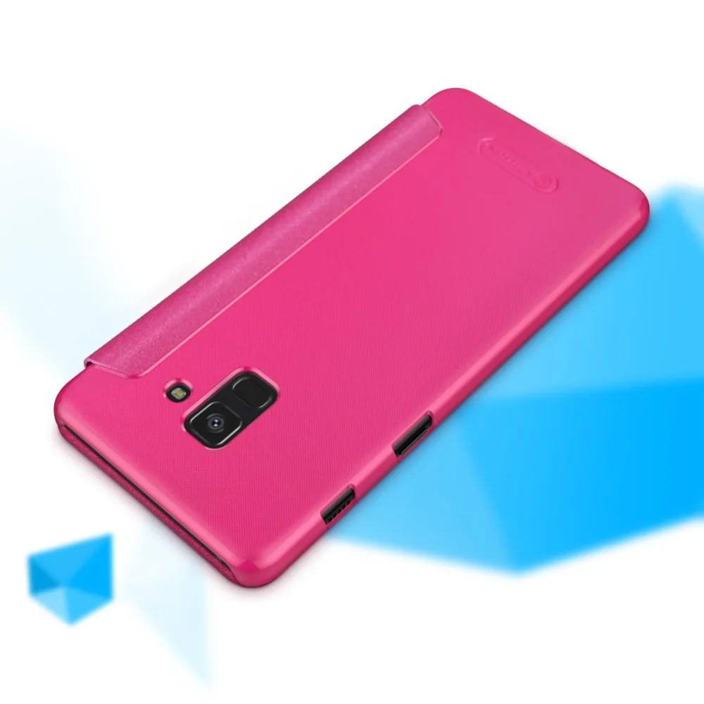 Жесткий чехол NILLKIN для Samsung Galaxy A8 2018 (5 6 дюйма) чехол-накладка из искусственной кожи