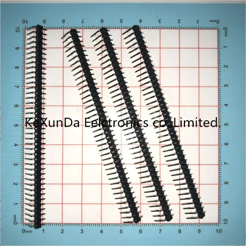 10 шт. PH 1 * 40R 2 54 мм 1*40 90 градусов правый угол Однорядный штыревой разъем