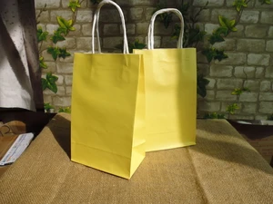 No5 Yellow Классика! 10 цветов s(30 шт./лот) в горошек бумажный пакет с ручками, конфетный вечерние партии пользу мешок вечерние партии бумажный подарочный пакет 21x13x8 см - Цвет: No5 Yellow