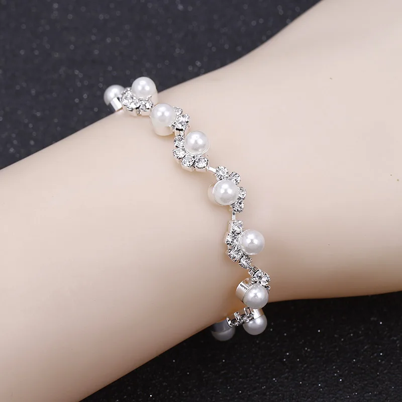 Style 11 BLIJERY новые модные браслеты со стразами для Для женщин серебряного цвета со стразами заявление Браслеты и браслеты Femme Свадебные украшения для выпускного - Окраска металла: Style 11