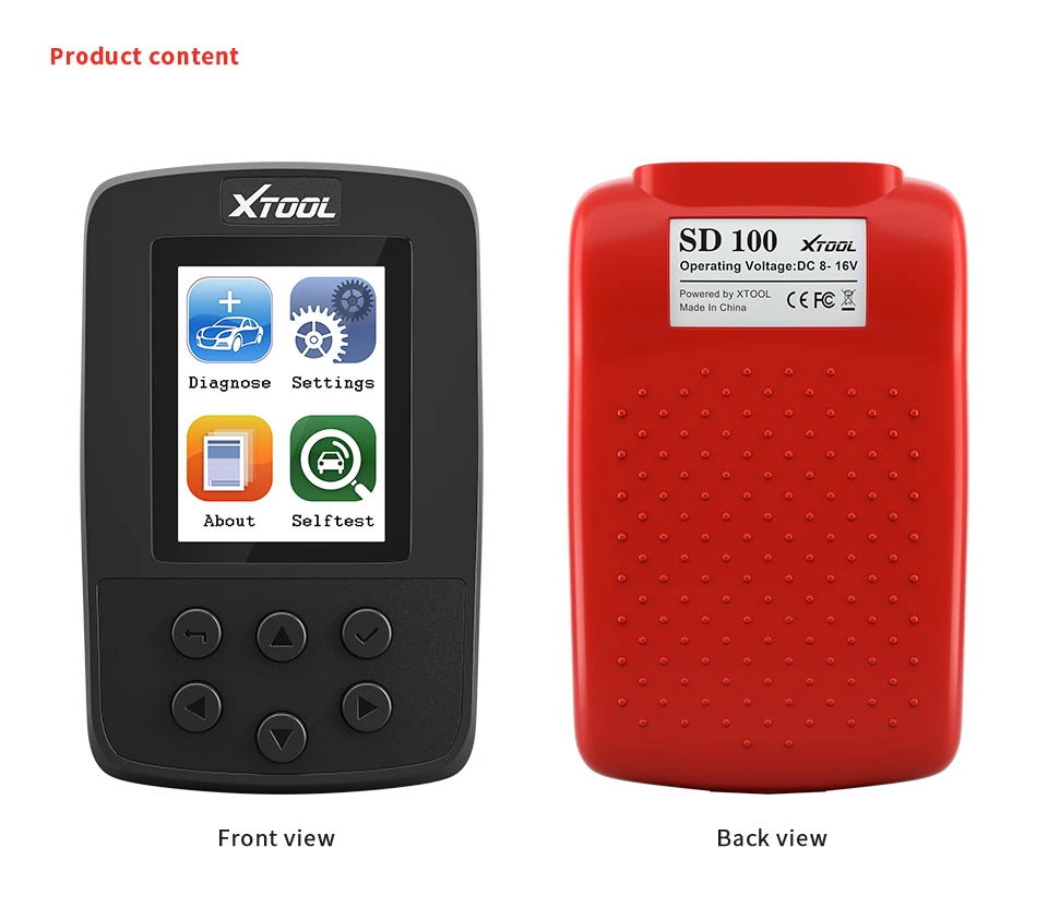 XTOOL SD100 полный OBD2 считыватель кодов диагностические инструменты автомобильные