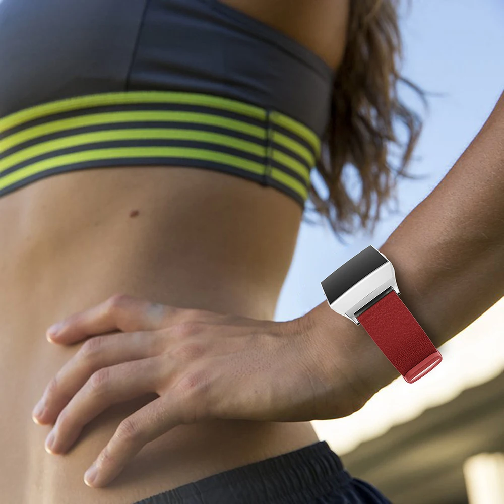 5 видов цветов ремешок для часов Ремешок Для Fitbit ионной аксессуар замена Классический Браслет Кожаный ремешок регулируемый ремешок запястье