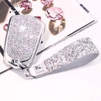 artificial crystal key case cover key case protect shell holder for cadillac ats ct6 cts dts xt5 escalade esv srx sts xts elr