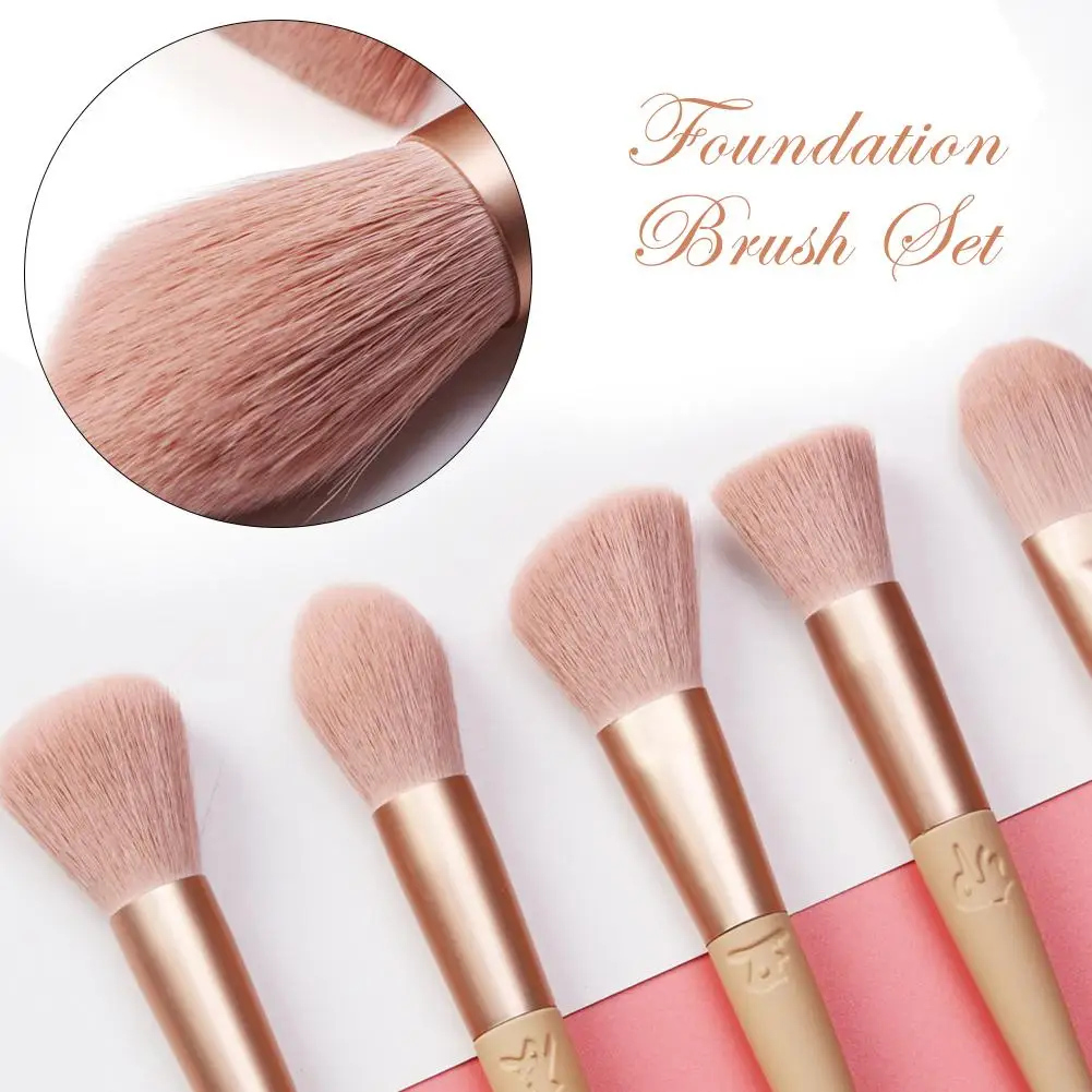 12PCS Cute Makeup Brush 3D Animal Foundation Eyeshadow Powder Set Unique Zodiac Handle Beauty Tool |